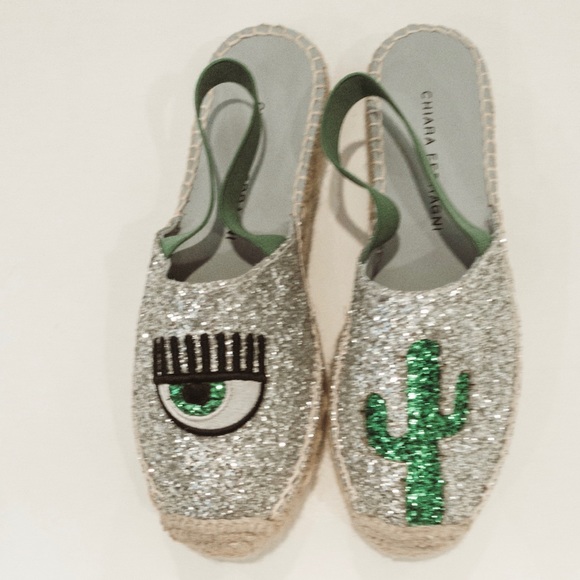 Chiarra Ferragni Evil Eye Espadrilles NWT - Picture 2 of 7